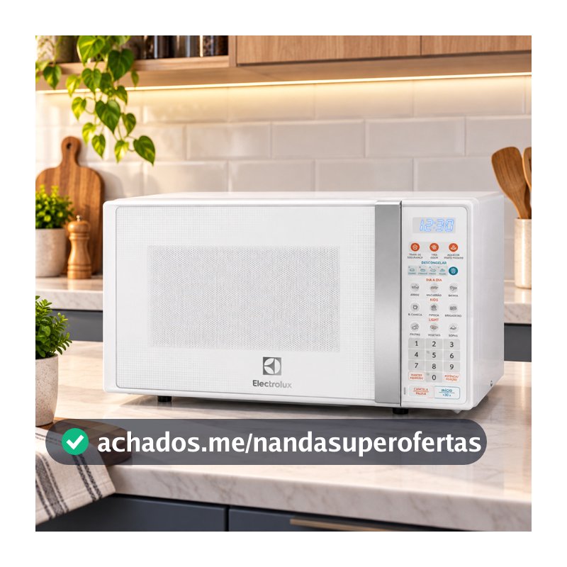 Micro-ondas Electrolux MTO30 20L Branco com Função Tira Odor