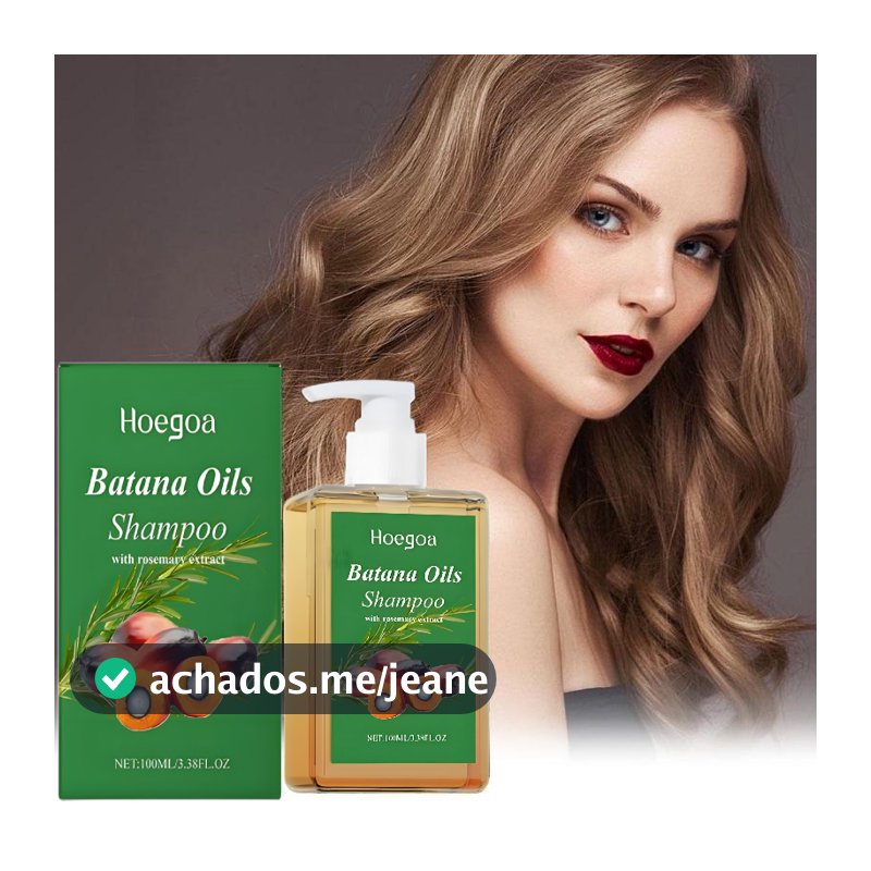 Shampoo De Óleo De Batana Com Extrato De Alecrim Nutre O Cabelo Macio E Fofo