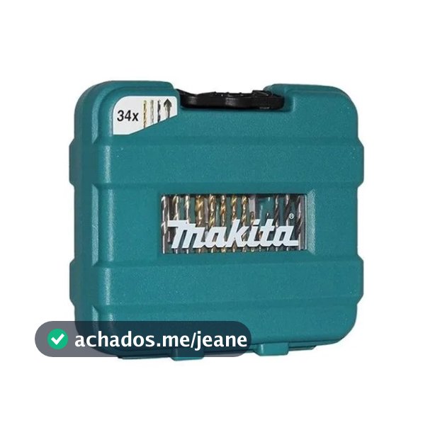 Jogo De Brocas Bits E Escareador com 34 Peças B-68498 - Makita