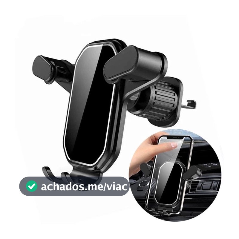 Suporte Veicular Carro Para Celular 360 ° Giratório Universal Multifuncional Ventilacao Ar JE-12