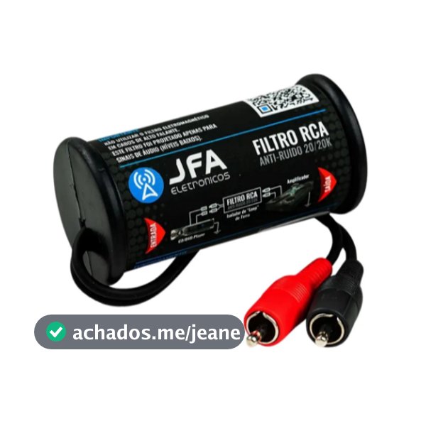 Filtro Rca Anti ruído Eletromagnético Rca Jfa 20/20k.