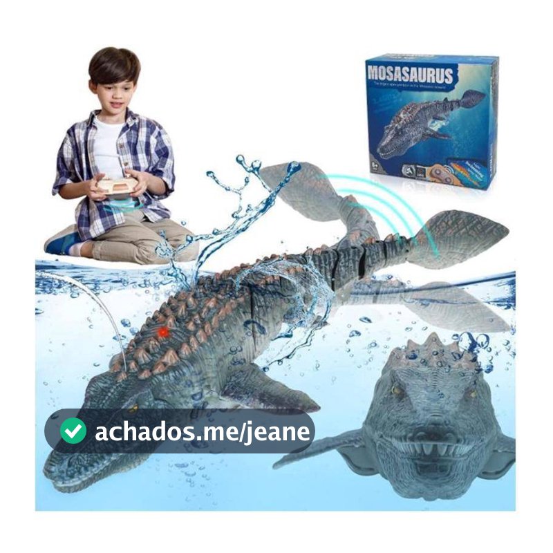Novo Dinossauro De Controle Remoto Para Crianças Mosasaurus Brinquedos De Mergulho Barco Rc Com Spray De Água Leve Pisci