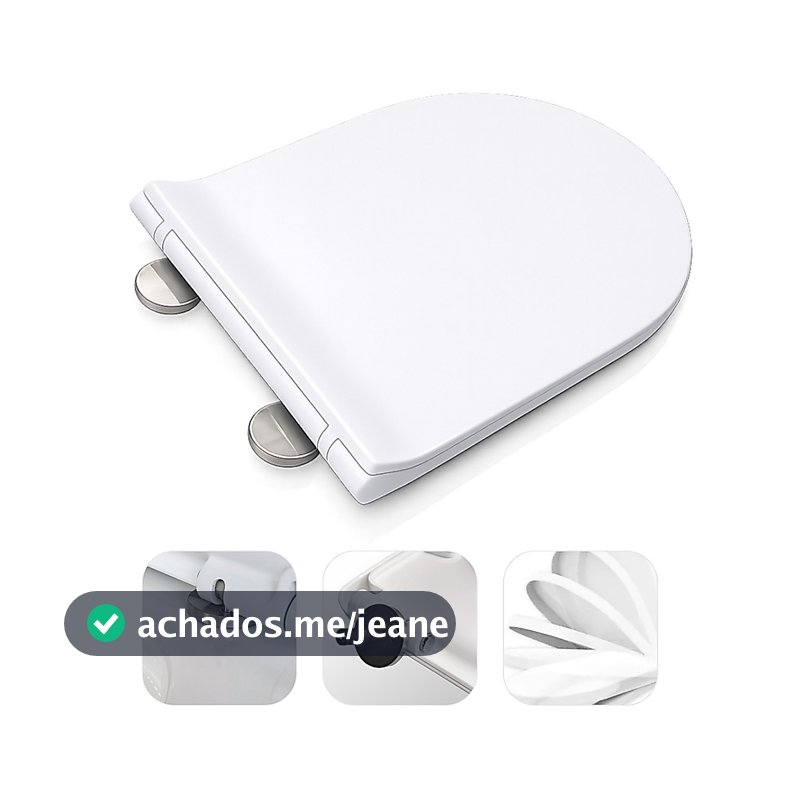 Assento Sanitário Soft Close Compatível Neo Carrara Duna Level Nexo Riviera Tampa PP Silencioso