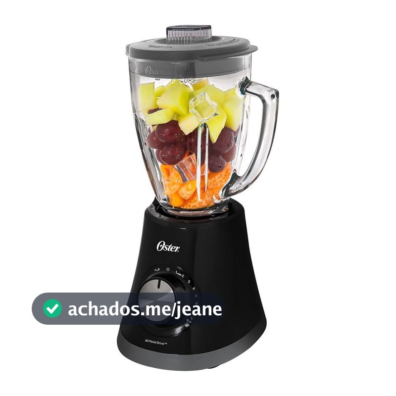 Liquidificador Oster Super Chef 750W 1,5 Litros Preto 220V BLSTMG-BR8