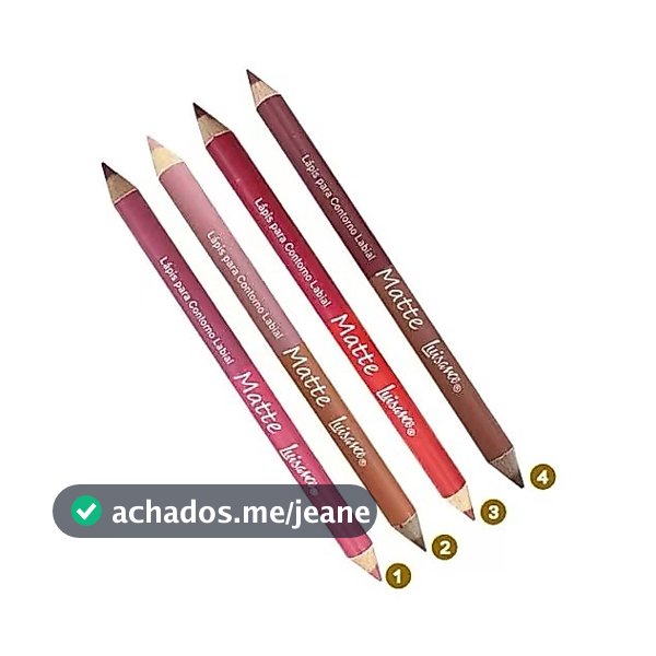 lápis para contorno labial 2 em 1 kit com 4 luisance L852