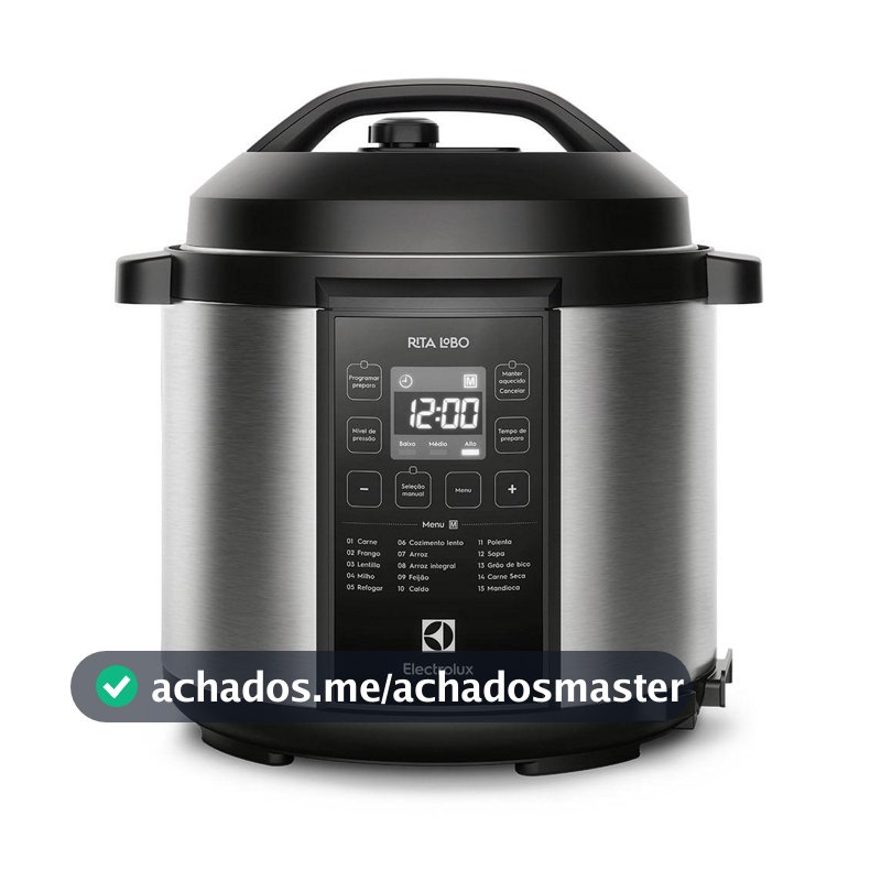Panela de Pressão Elétrica Electrolux por Rita Lobo 6L Preta Experience Digital (PCC20)