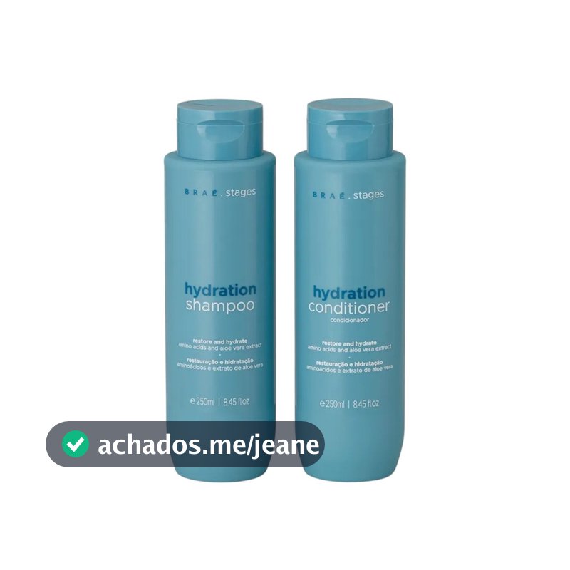 Kit Braé Stages Hydration Shampoo e Condicionador - 2x250ml