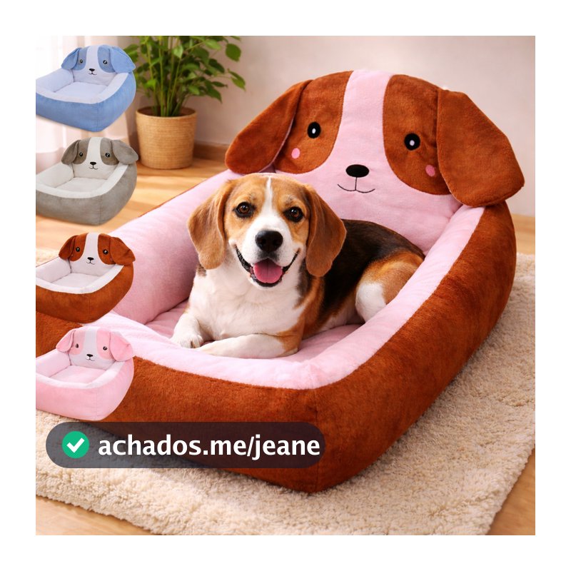 Cama Caminha Pet Para Cachorro E Gato Com Cabeceira P e G Grande Luxo Confortável Retangular Cães