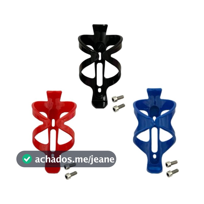 Suporte Mais Grosso C/ 2 Parafusos Inox NIPARTE de Garrafa Caramanhola Squeeze Bike Bicicleta
