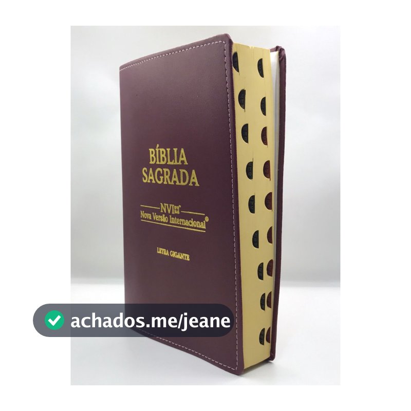 Bíblia Sagrada NVI tamanho grande Capa Flexível Vinho