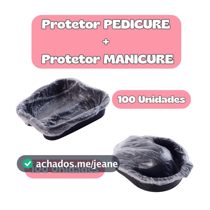 Kit Protetor de bacia MANICURE + Protetor de bacia PEDICURE Descartáveis