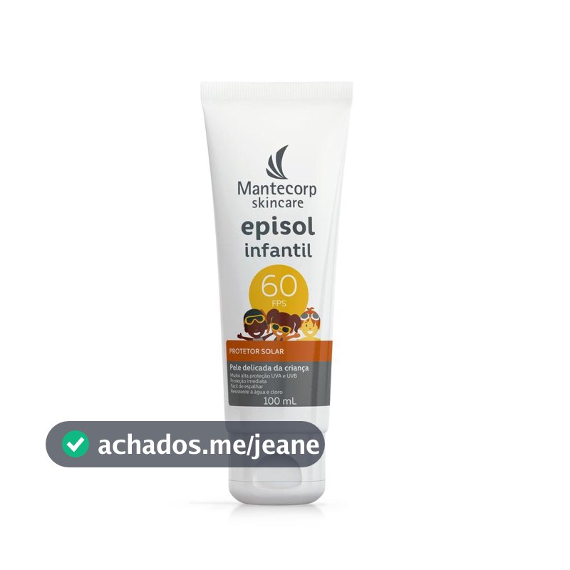 Protetor Solar Episol Infantil Fps 60 100Ml
