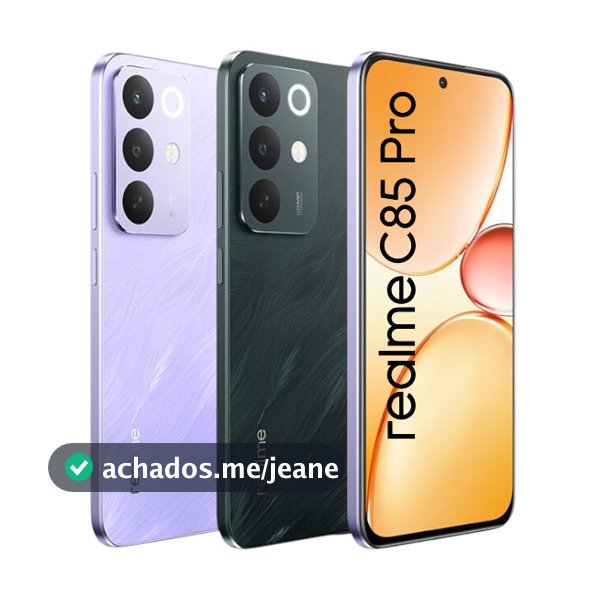 Celular Realme C85 Pro 4G, Bateria 7000mAh, Tela AMOLED 6.8", Câmera 50MP, Versão Global Original