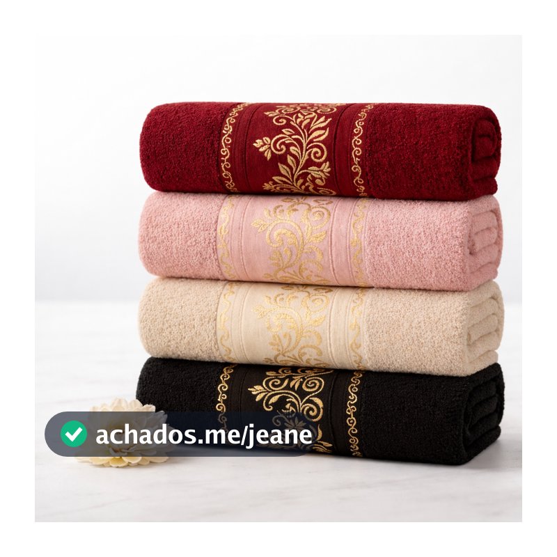 Kit4 Toalhas de Banho Banhão Gigante 100% Algodão – Super Macias, Alta Absorção e Qualidade Premium