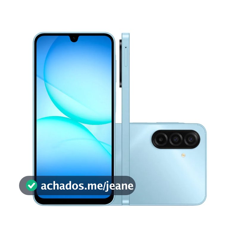 Smartphone Samsung Galaxy A17 4G, 128GB, 4GB RAM, NFC, Azul - SM-A175F