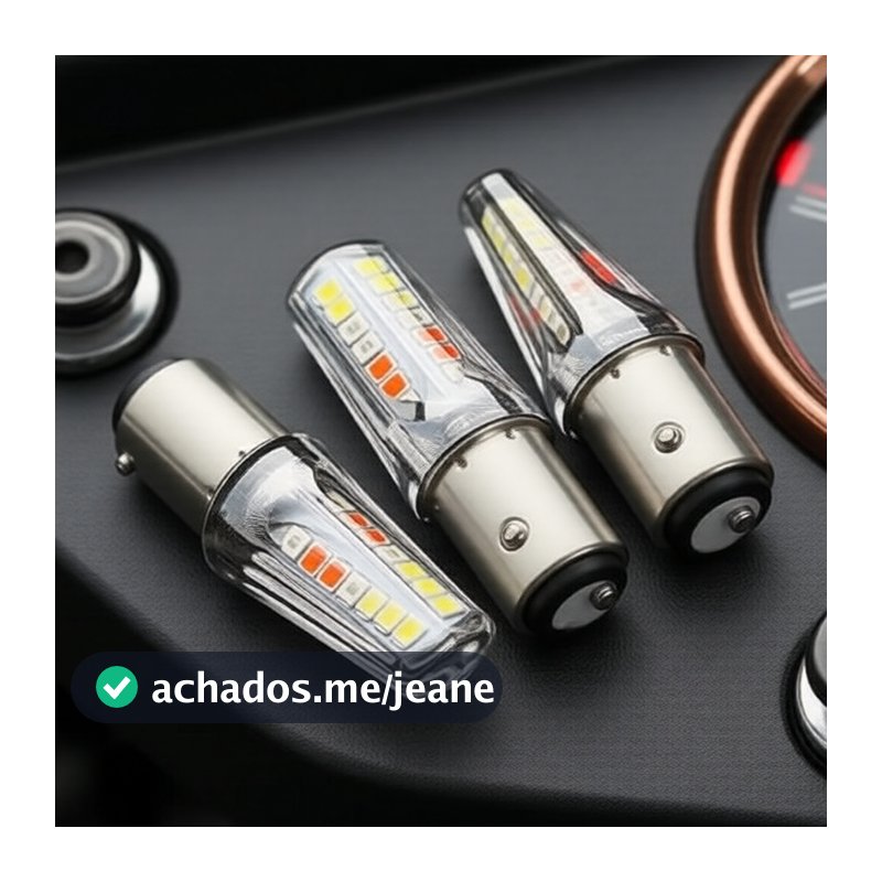 Lâmpada traseira de freio e seta de LED para motocicleta Universal TCYATO 1157 BA15D, RGB de dois contatos, 12V 1