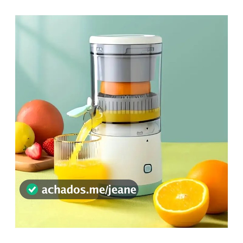 Espremedor Elétrico Laranja Limão Frutas Fazer Sucos Recarregável usb