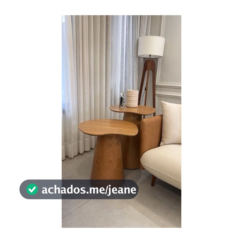 Conjunto mesa lateral orgânica