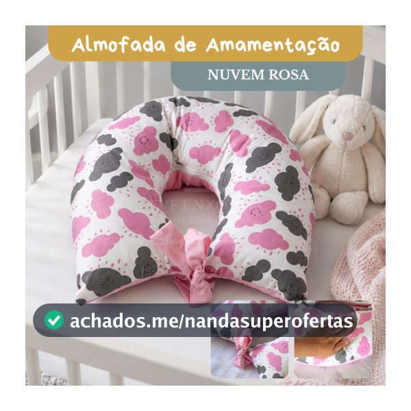Almofada De Amamentaçao Bebe Menina Menino Maternidade Varias Estampas