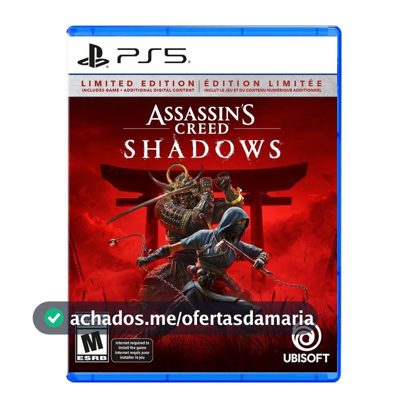 Assassins Creed Shadows Limited Edition PS5 Midia Fisica