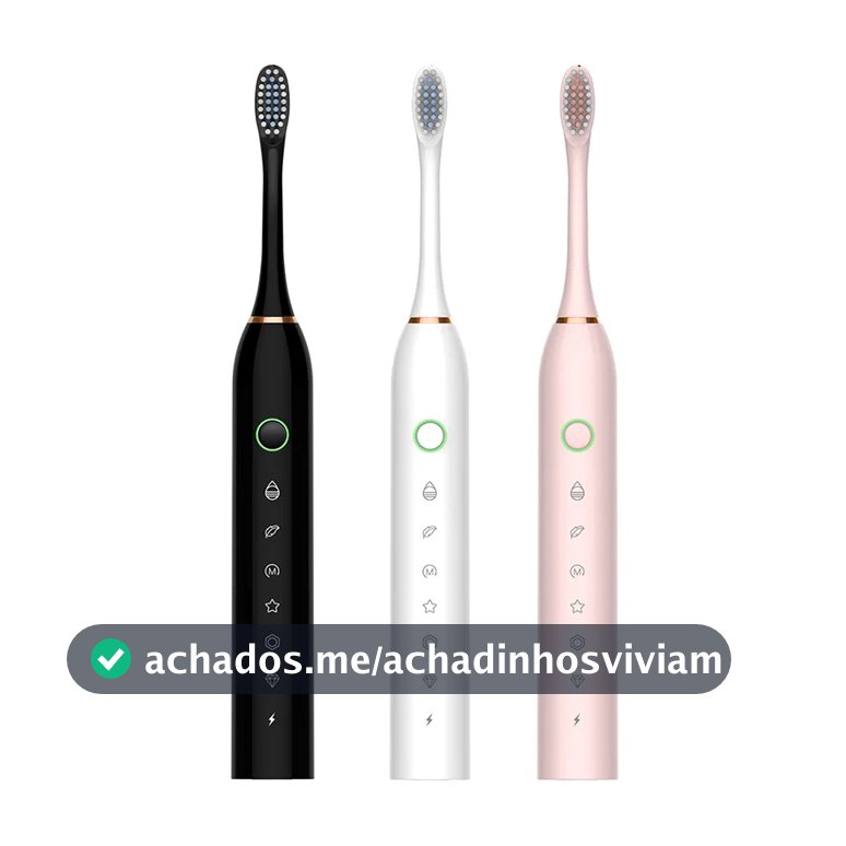 Escova de dentes elétrica recarregável Sonic IPX7