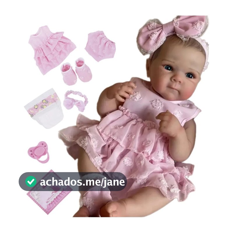 Bebê Boneca Mamãe Reborn 100% Silicone Enxoval Menina Baby Colorido 48cm Bebe Original Pronta Entrega Com