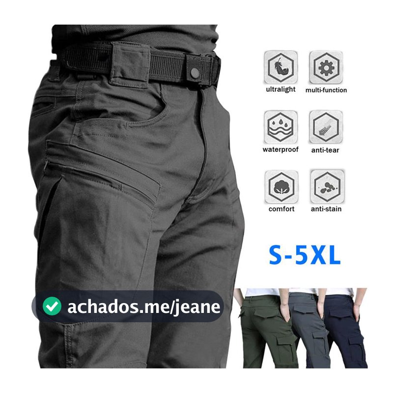 Calças Táticas Masculinas Bolso Múltipla Elasticidade Militar Urbano Comunter Casual Sports Dos Homens De Secagem Rápida Cargo S-5XG