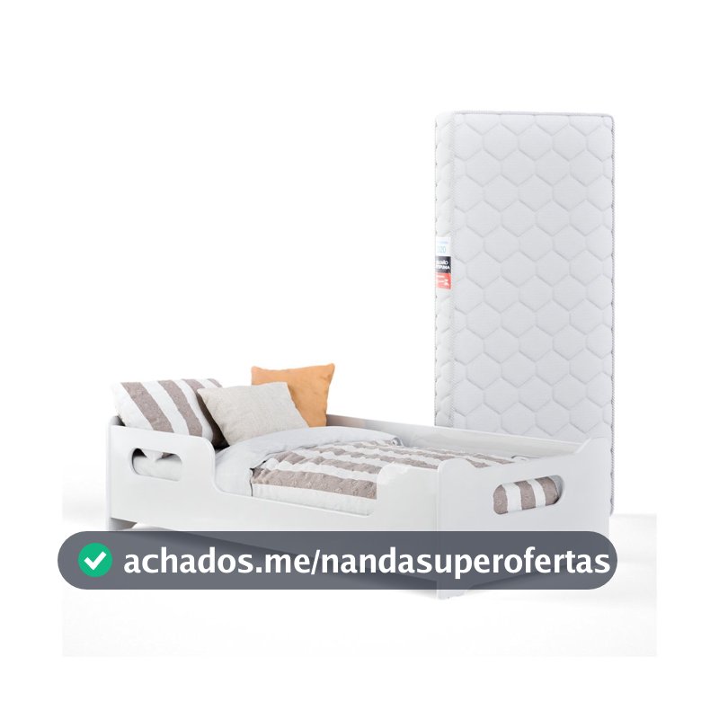 Cama Infantil com colchão Montessoriana Baixa Juvenil E Grade De Proteção Para Quarto De Criança Menina Menino