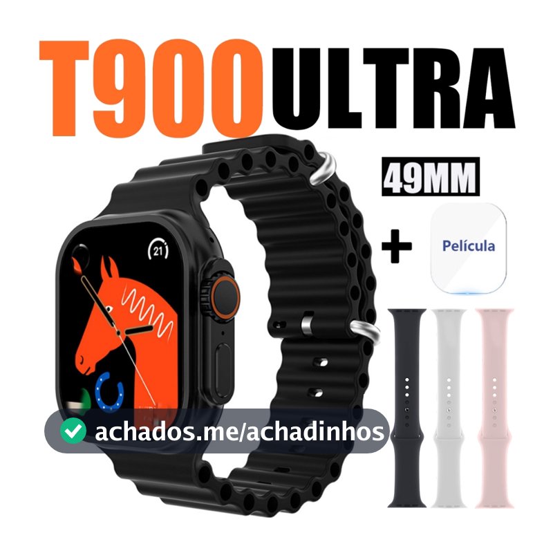 T900 Ultra Smartwatch Relógio Inteligente Prova Bluetooth Monitoramento De Saúde Exercício Contagem NFC