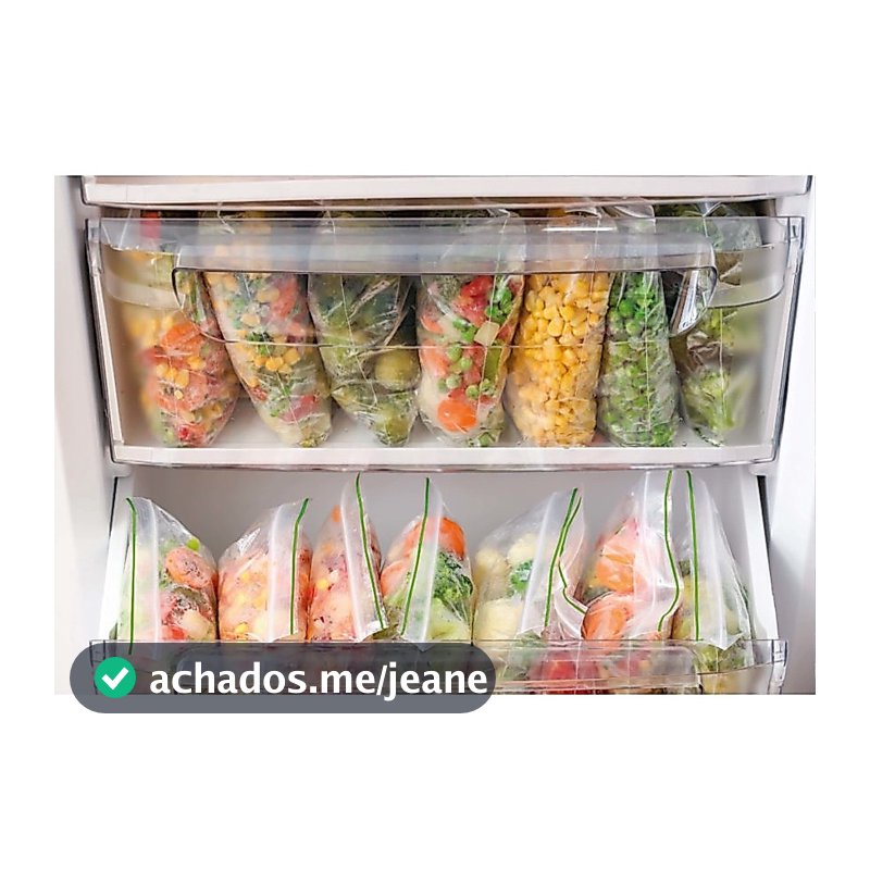 10 Sacos zip Reutilizável armazenar Alimentos S/BPA congelador saco organizador zip lock herméticos