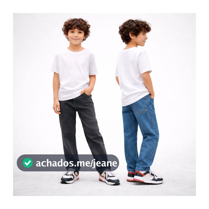 Calça cargo masculino infantil juvenil bolsos laterais