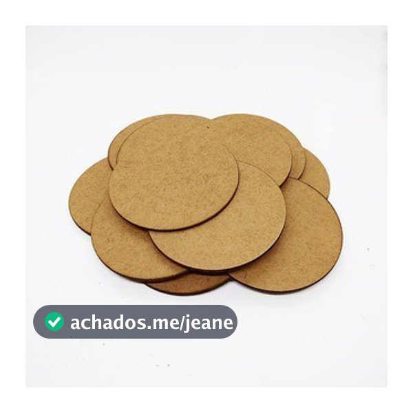 Kit 4x Porta Descanso Copos MDF 2,8mm Redondo Bola