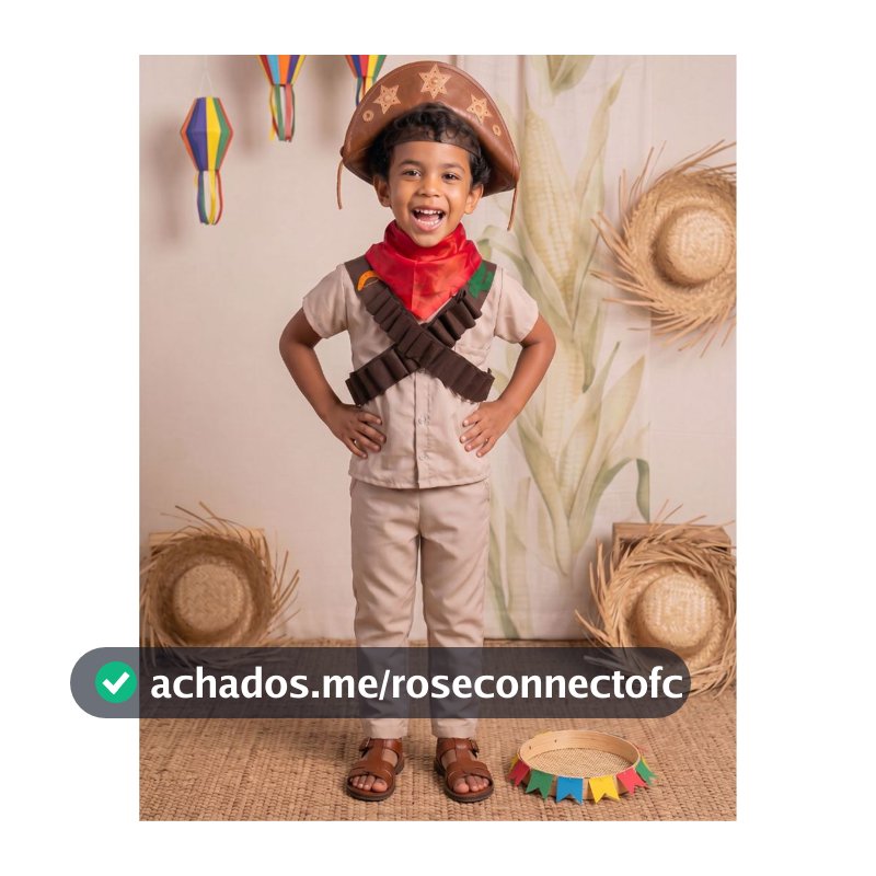 Fantasia Infantil Lampião Cangaceiro Menino Festa Junina São João 1 ao 10