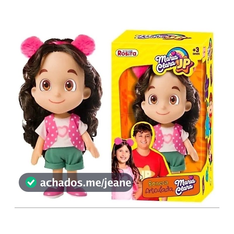 Boneca Infantil  Maria Clara ou JP pra Brincar e enfeitar! 18cm ! 28cm !