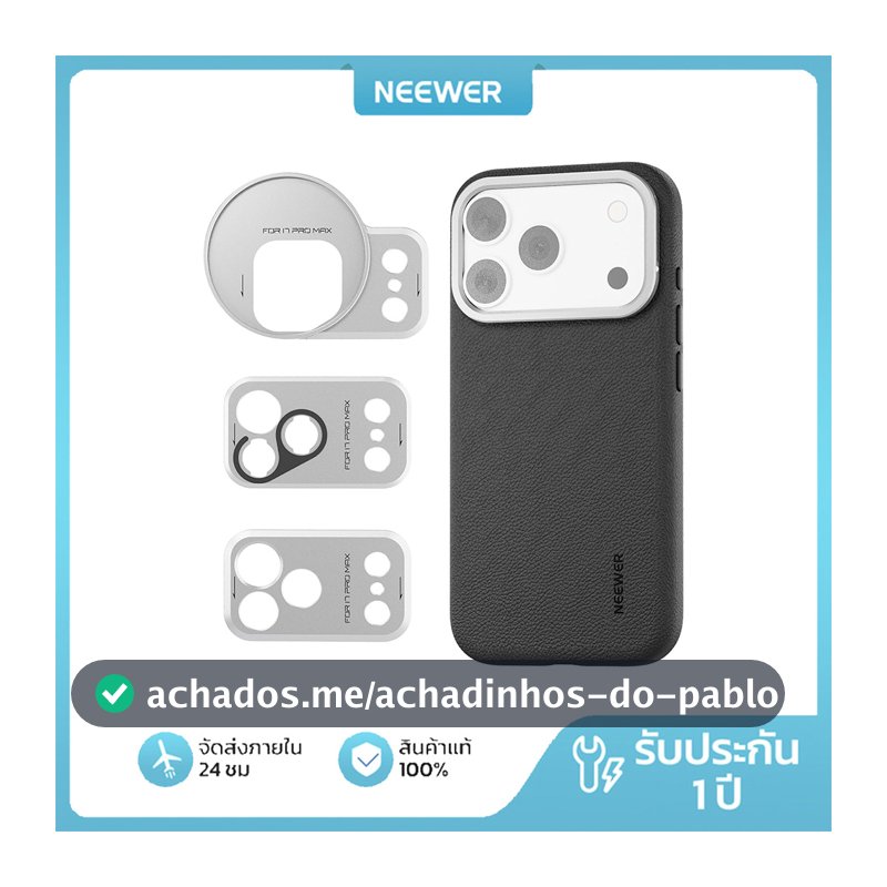 Capa De Telefone NEEWER Para iPhone 17 Pro Max/Com Anel De Filtro E Placas Traseiras De Lente , PA133/PA134