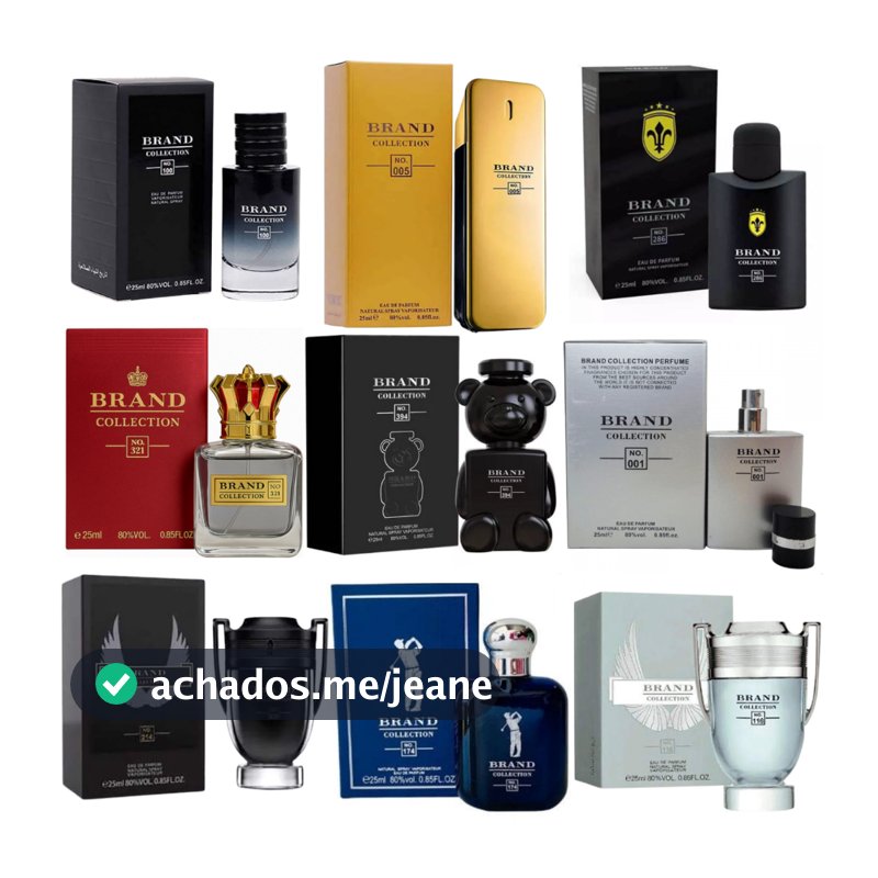 Perfume Brand Collection 25ml Masculino Lacrado Miniatura Colecionável Fragrância Importada Pronta Entrega
