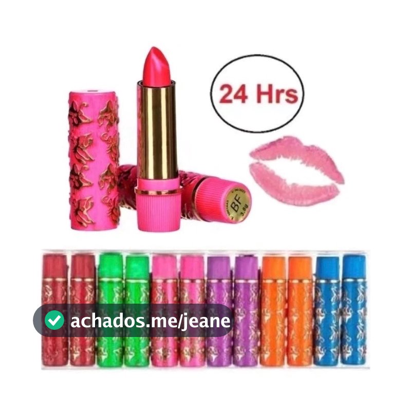 Kit3-12pcs  Batom Mágico Dura 24 Horas