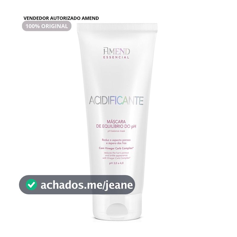 Acidificante Máscara de  Equilibrio do PH 250g Amend Cosmetics