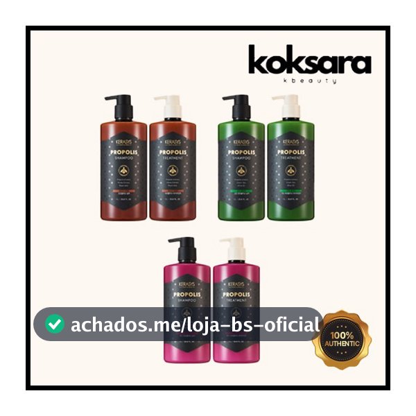 kerasys royal propolis original, green, red shampoo & treatment 1000g