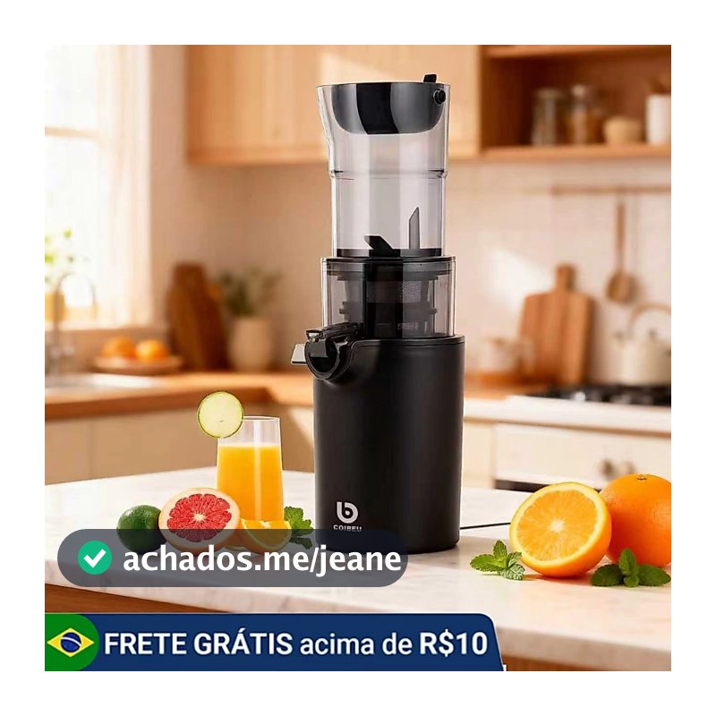 COIBEU Espremedor de frutas de grande calibre, doméstico, frutas, vegetais, separação de suco