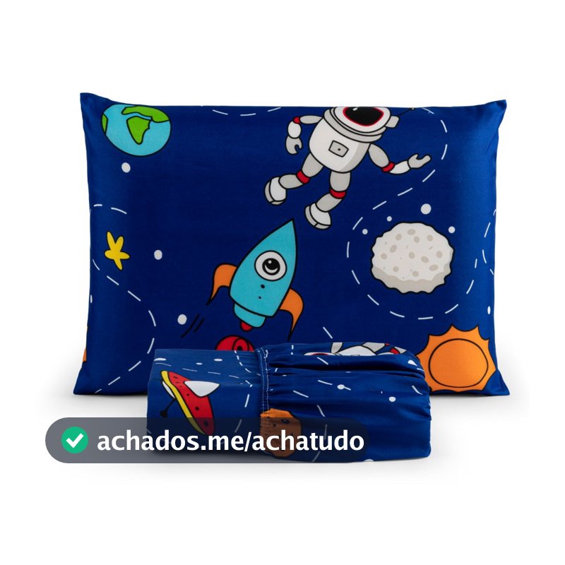 Jogo de Lençol Solteiro 2 Peças 200 Fios Infantil Cama Box Estampado Elástico Toque Macio