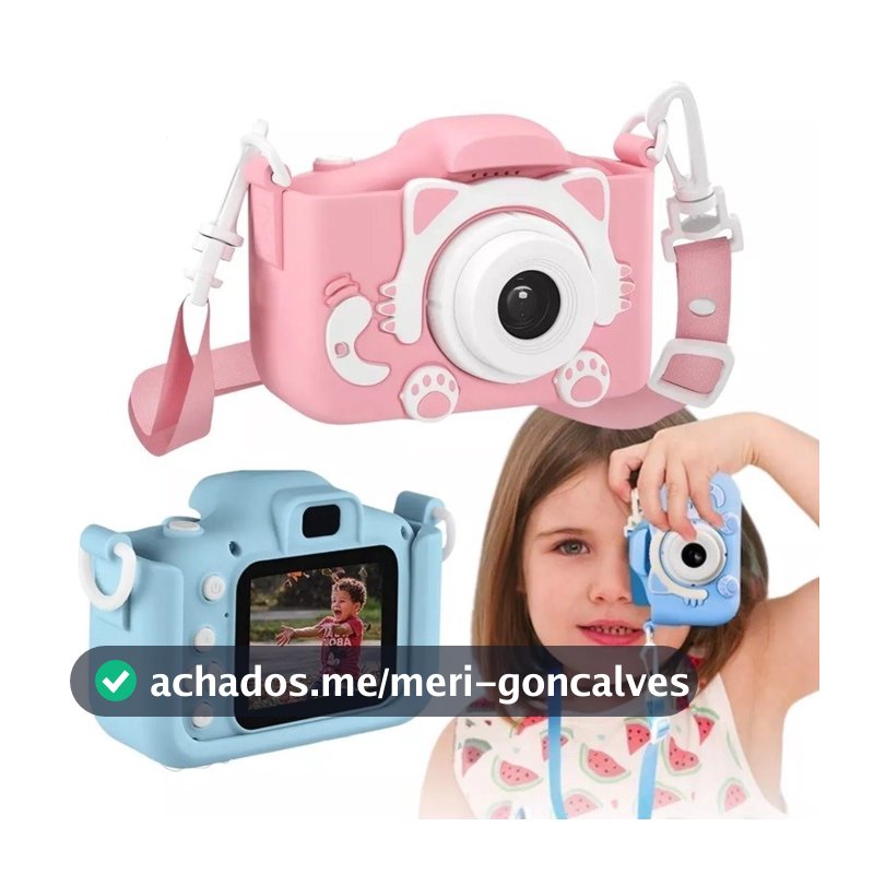 Camera Infantil Digital【Tira Foto De Verdade】 Filmadora Infantil Mini Maquina Fotografica Fotografa E Filma