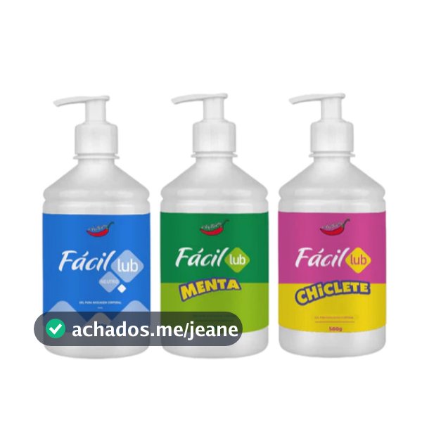 Gel de Massagem Chillies 500ml ou Mega 1Kg – Tamanho Grande, Vários Aromas, Escolha o Seu