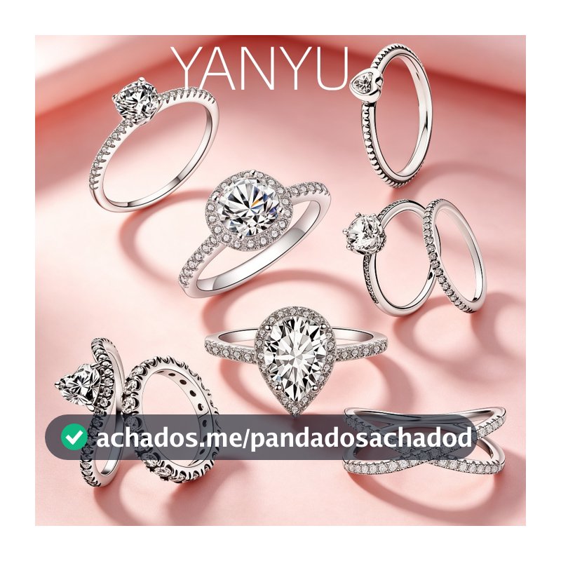YANYU Anel clássico de zircônia feminino S925 prata luz anel de proposta de luxo entrega em 24 horas