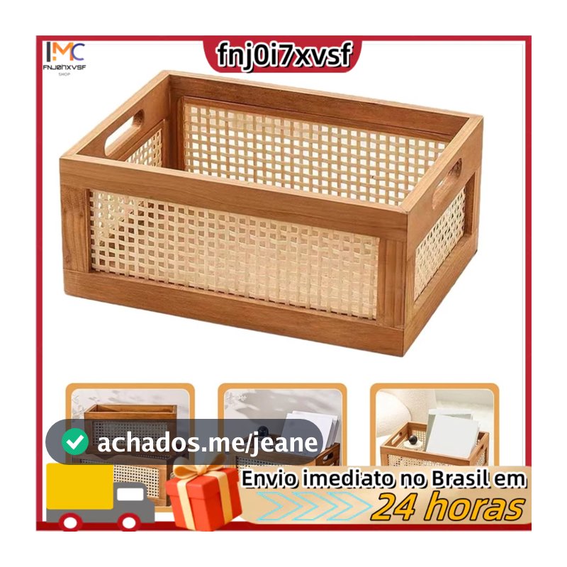 Cesto decorativo para livros, cestos trançados para armazenamento, organizador de cestos para quarto de bebê