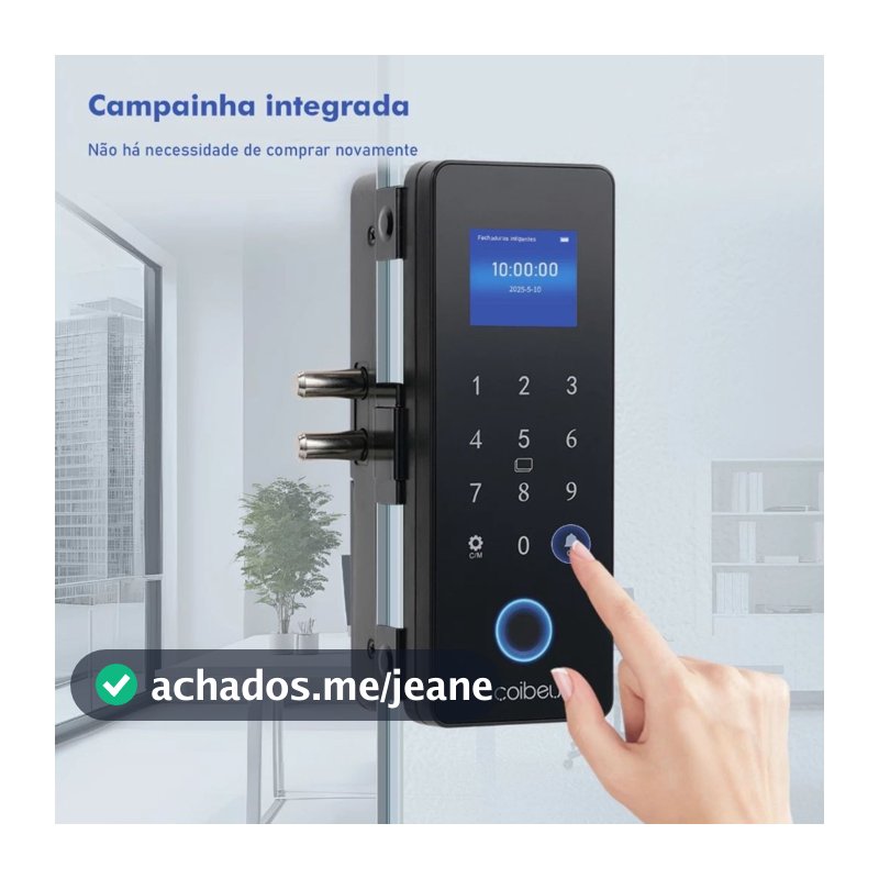 Fechadura Inteligente Touch Screen Biométrica Wifi Tuya