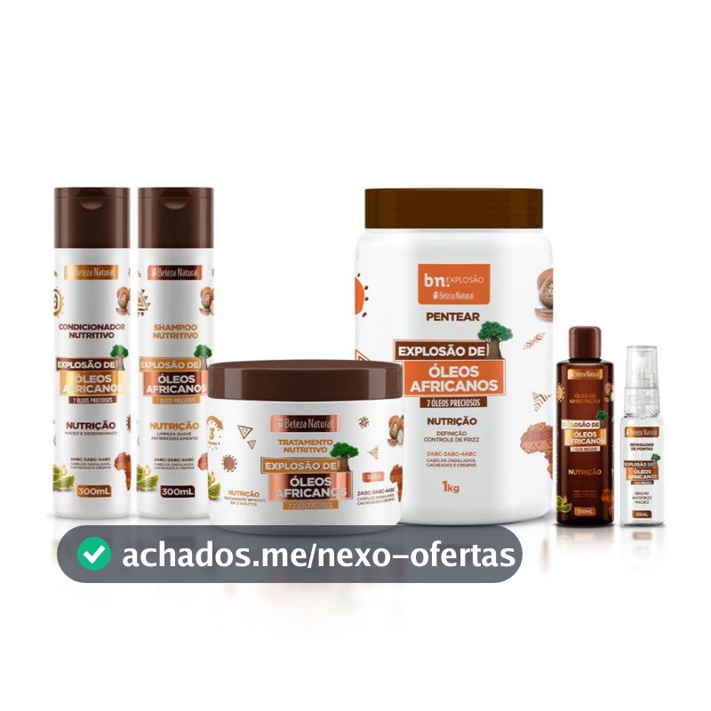 Kit Óleos Africanos + Reparador de Pontas bn.Cachos