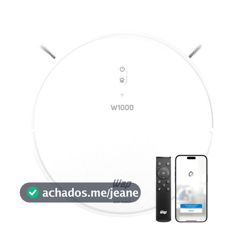 Robô Aspirador de Pó Robot W1000 Branco Wap