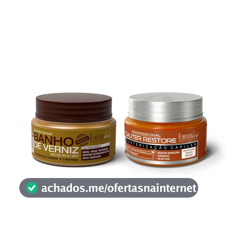 Kit 2 Mini Máscaras Forever Liss