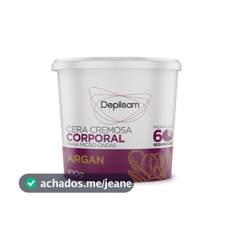 Cera Cremosa Depilsam de Micro-Ondas Argan 100G